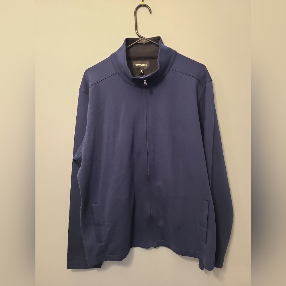 Bonobos Full-Zip Sweater Navy XL Slim